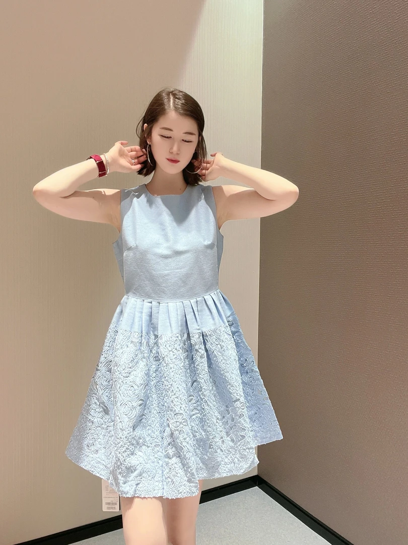 不支持退换/连衣裙 500268 纯蓝色