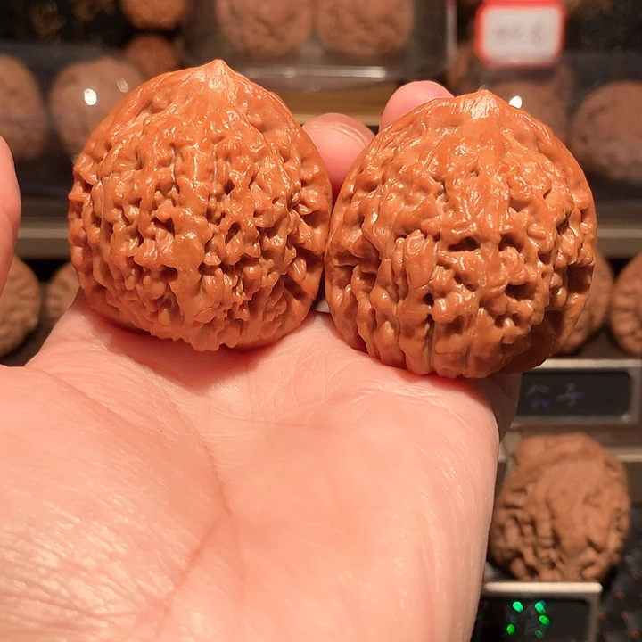 文玩核桃把件莲花41尺