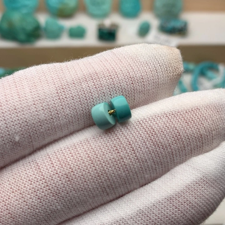 绿松石未镶嵌珠宝奇石6.1mm