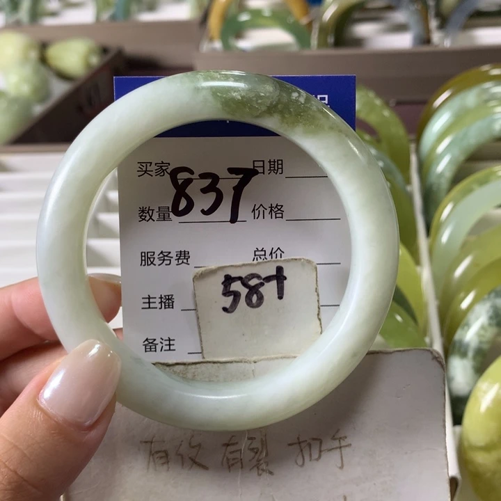 未镶嵌蛇纹石玉手镯837