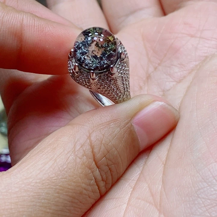 水晶戒指未镶嵌?****飘水晶