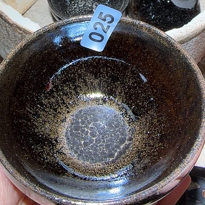 茶盏琢泥窑柴烧开窑