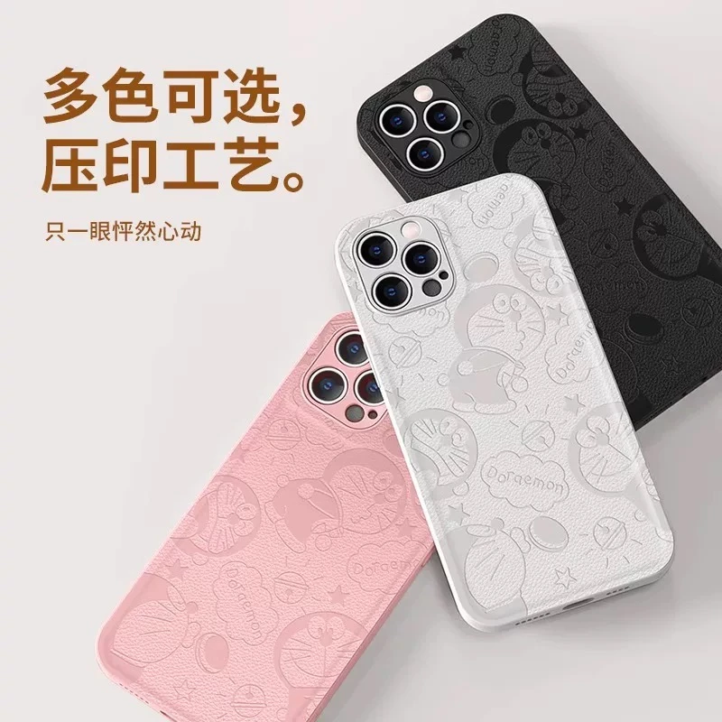 iPhone16手机壳卡通皮质14苹果13轻薄保护套高档情侣款全包软壳