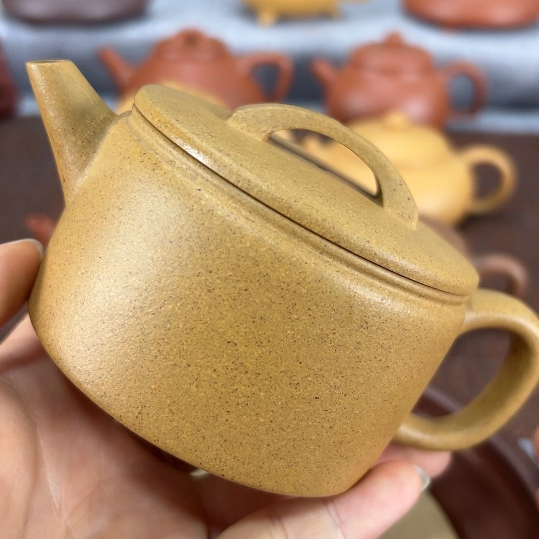 茶壶紫砂黄金段汉瓦瑕疵