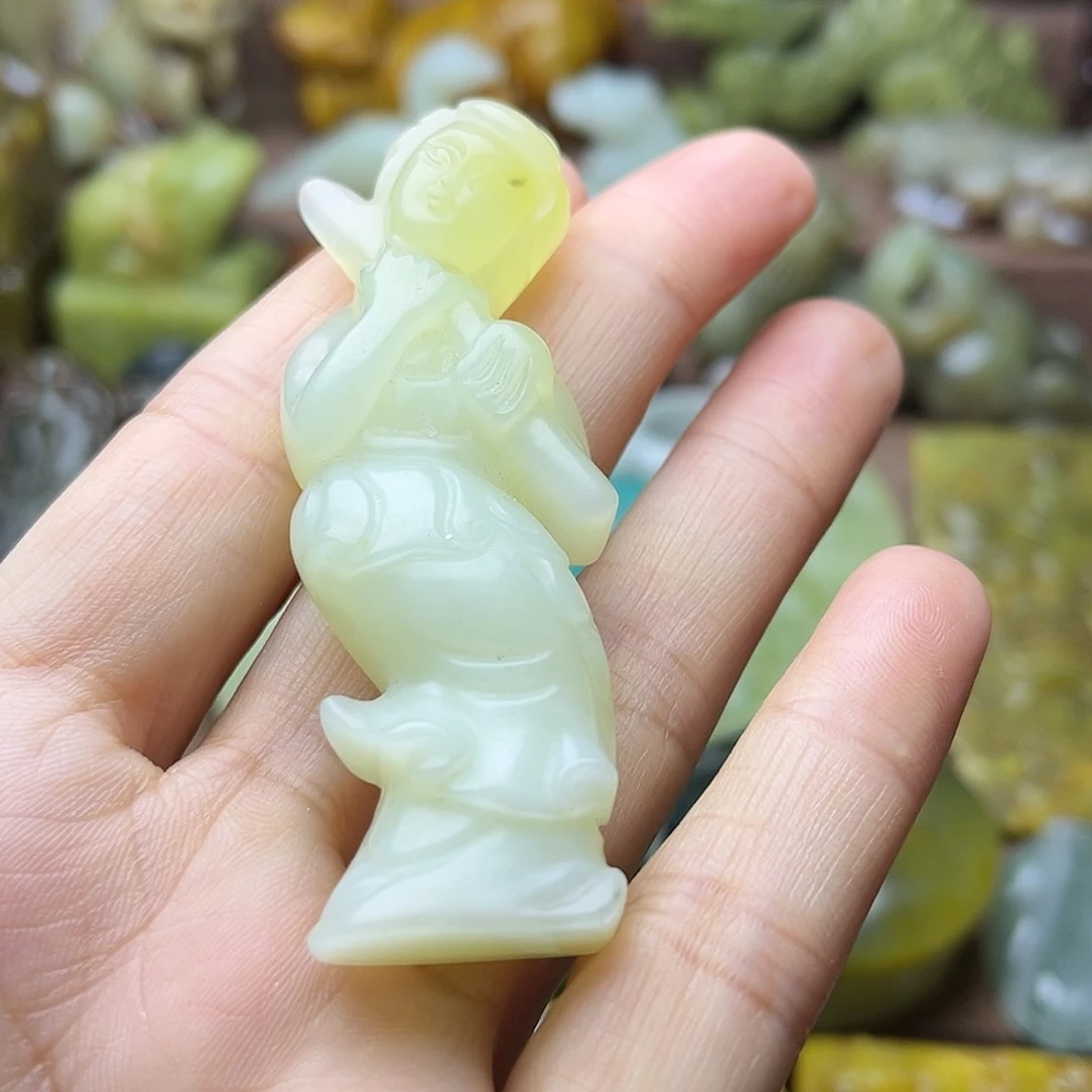 白玉菩提吊坠21，。