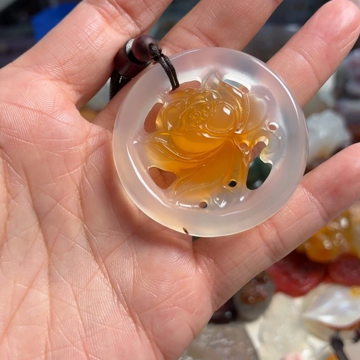 玛瑙/玉髓未镶嵌吊坠(不含链)