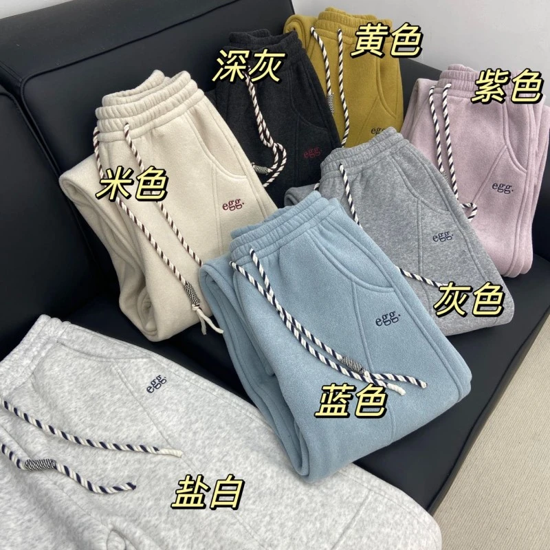 DINGPAI「七彩裤」2024加绒冬季百搭时尚女士高腰休闲裤FK-27068