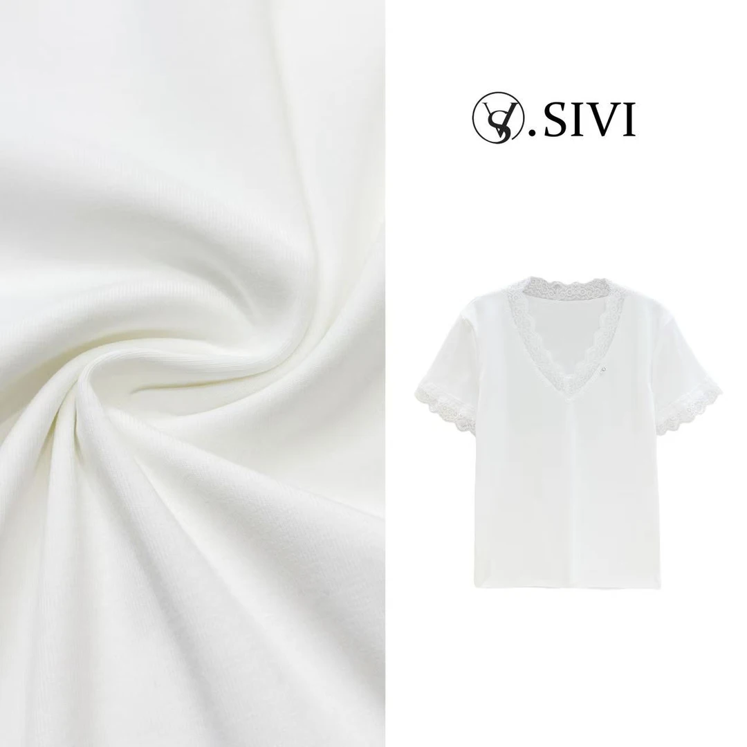 熙薇【盛夏光年】2025春季新款时尚休闲短袖T恤上衣H1359