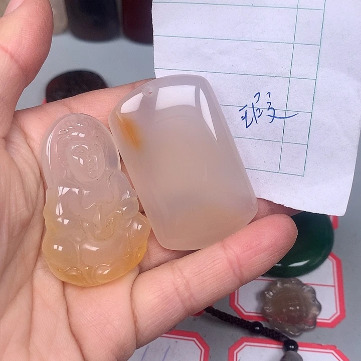 霸***柔黑曜岩未镶嵌颈饰
