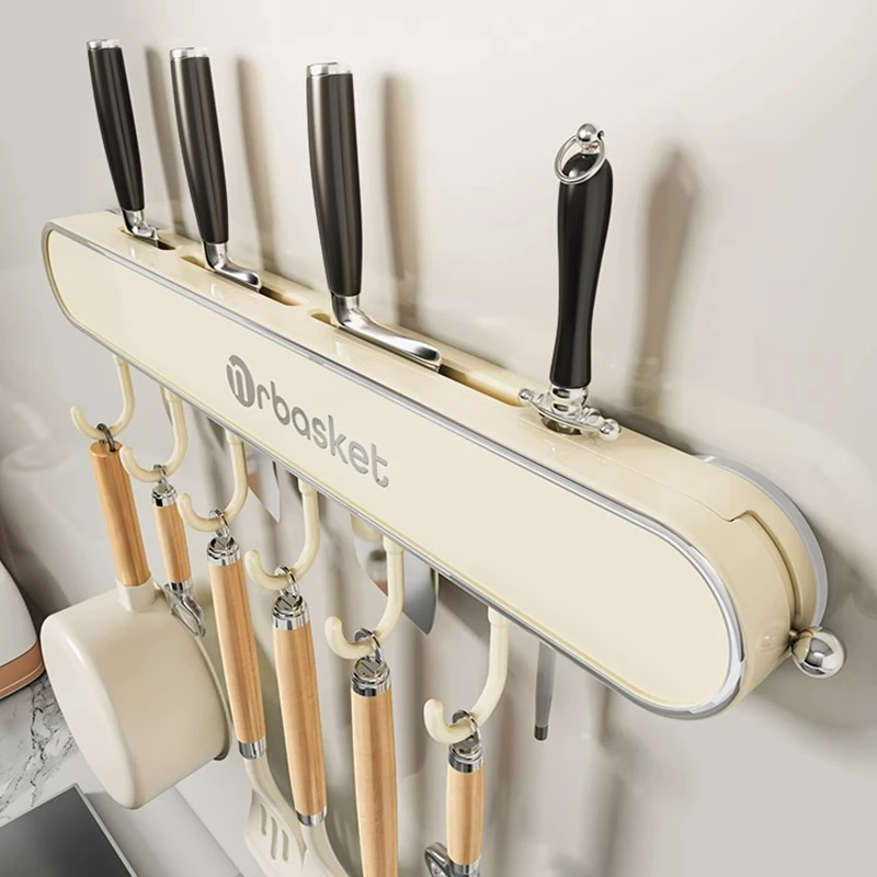 吸盘刀架置物架2025新款厨房菜刀挂架多功能壁挂式刀具收纳架