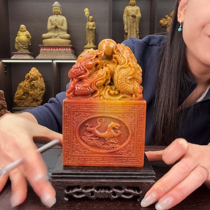 莲***渡寿山石印石。。。。。。。。。。。。。