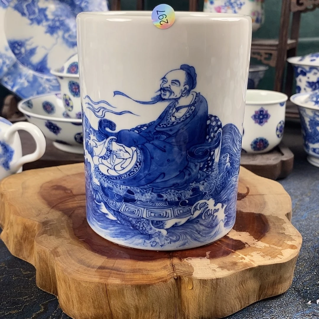 瓷片景德镇手绘青花茶器297