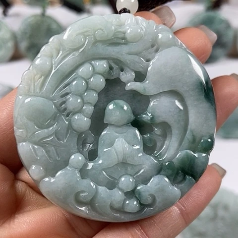 翡翠颈饰未镶嵌悟道福利有棉感福利