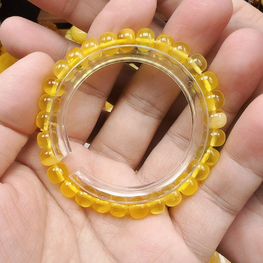 琥珀颈饰未镶嵌金珀单圈8.3mm