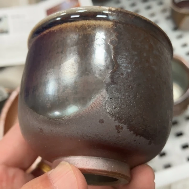 柴烧杯子与宝瓶大放漏