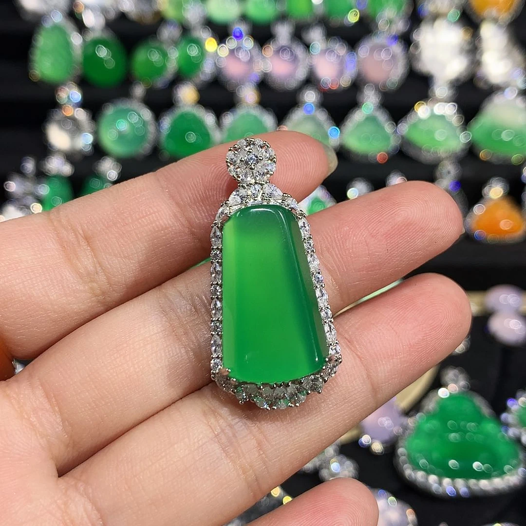 玛瑙/玉髓颈饰银S925镶嵌壹****o