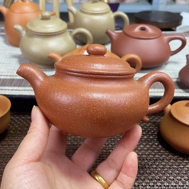 茶壶紫砂仿古260毫升红降坡