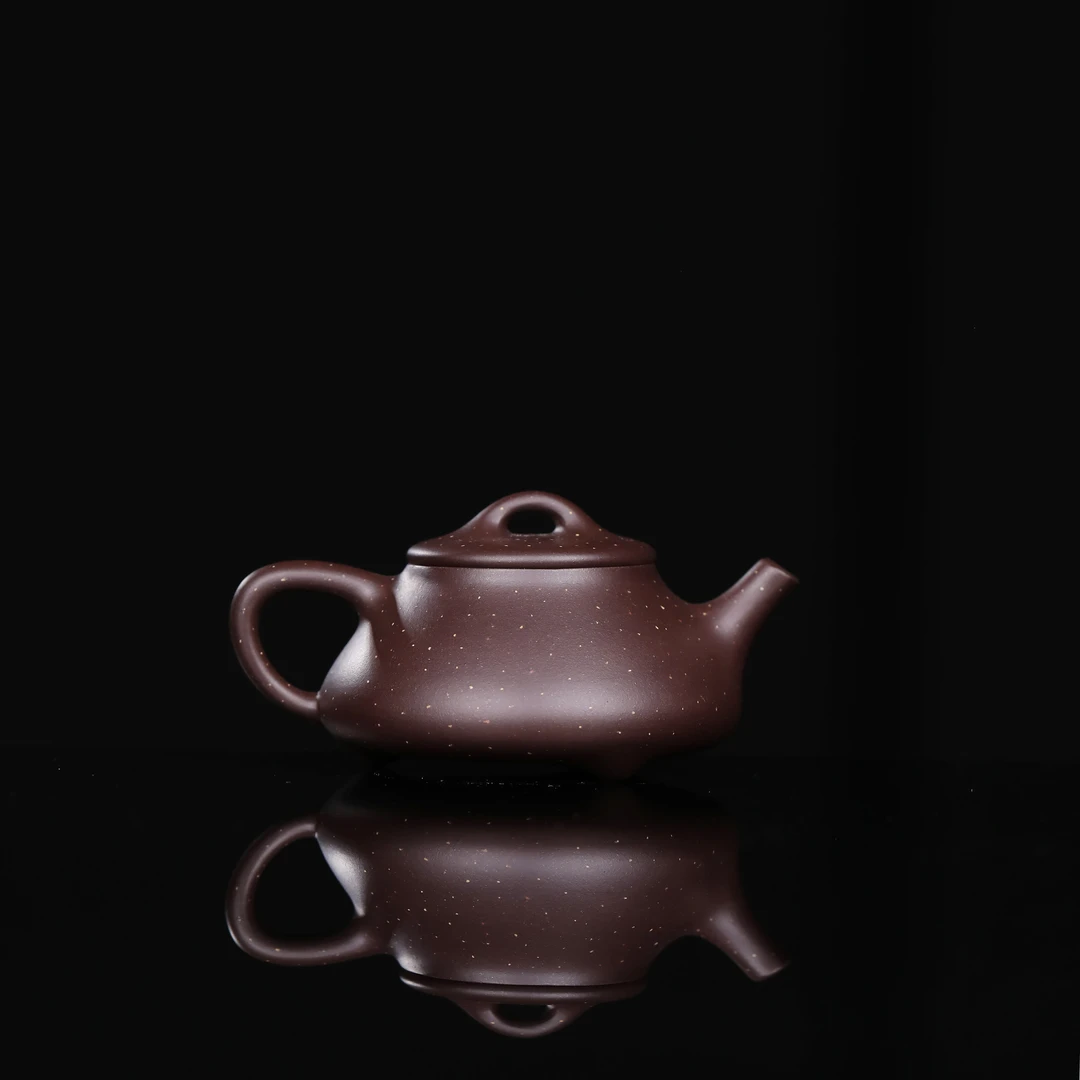 【喜门仕恒石瓢】围炉夜话高端茶器原矿紫砂全手工北斗七星铺砂石瓢