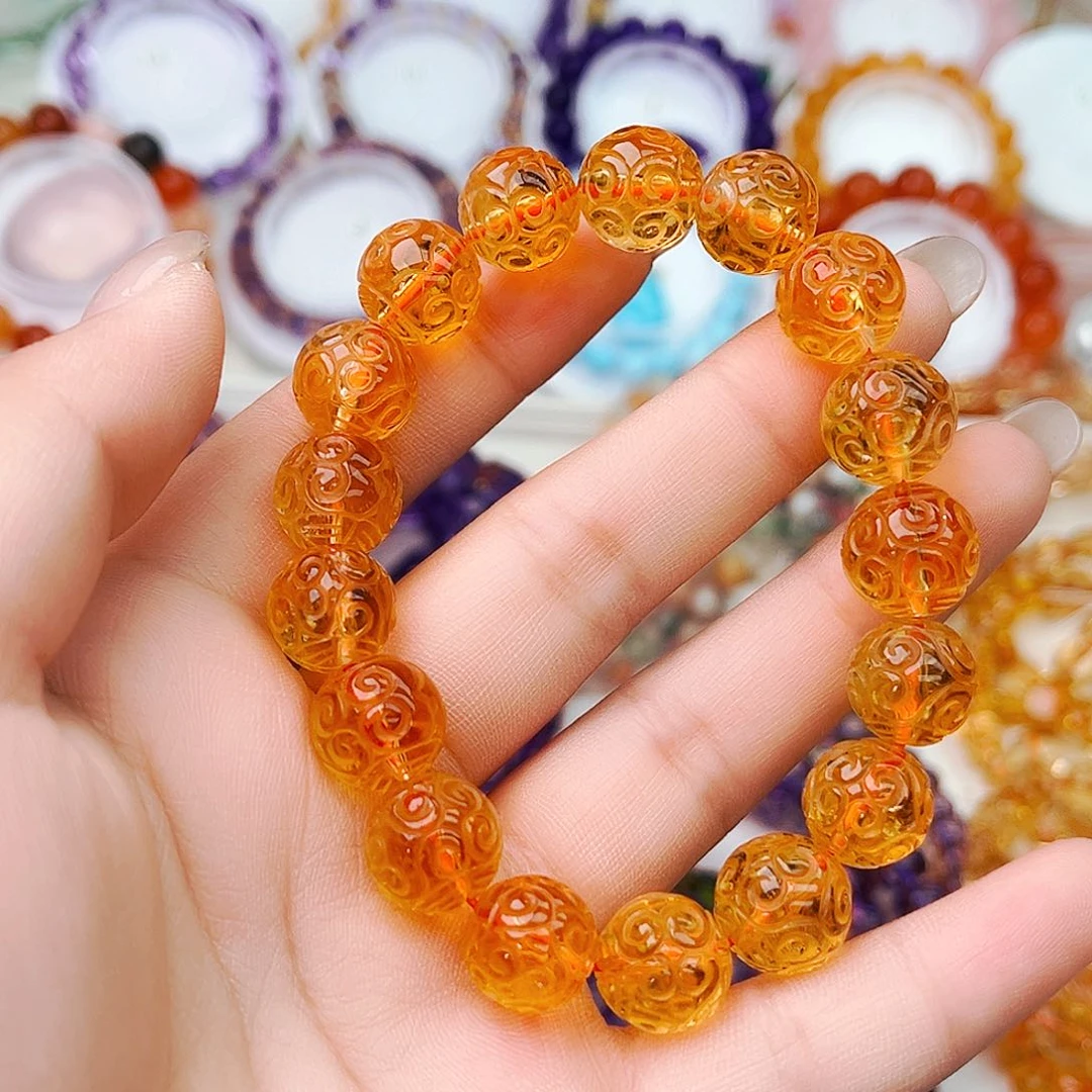 水晶手串未镶嵌天然