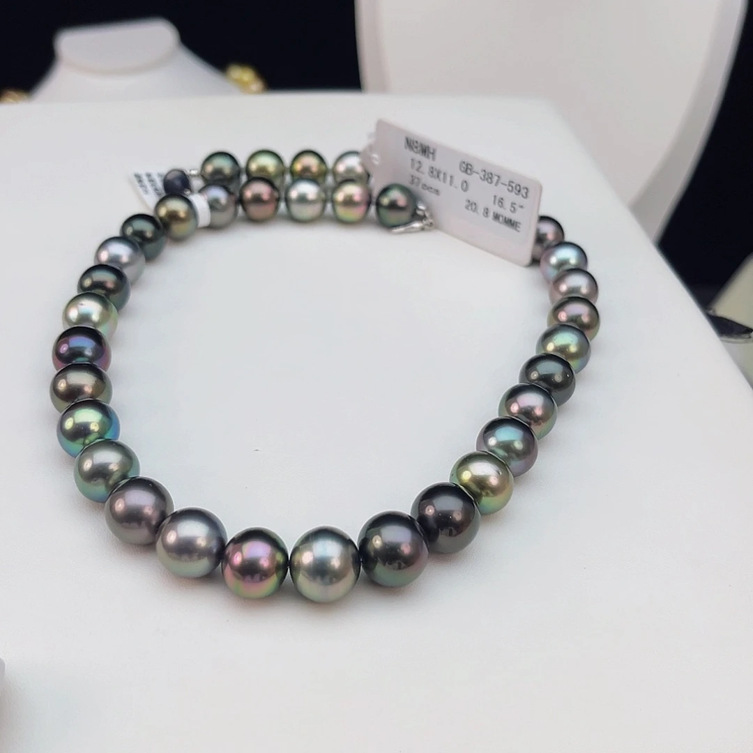 银S925镶嵌海水珍珠颈饰