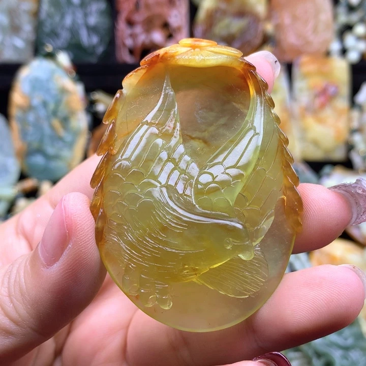 岫玉挂坠未镶嵌挂坠