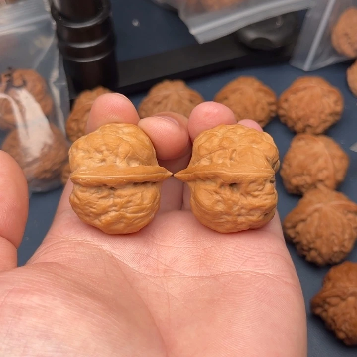 把件文玩核桃35古蟾顺丰到付打底盘玩不退