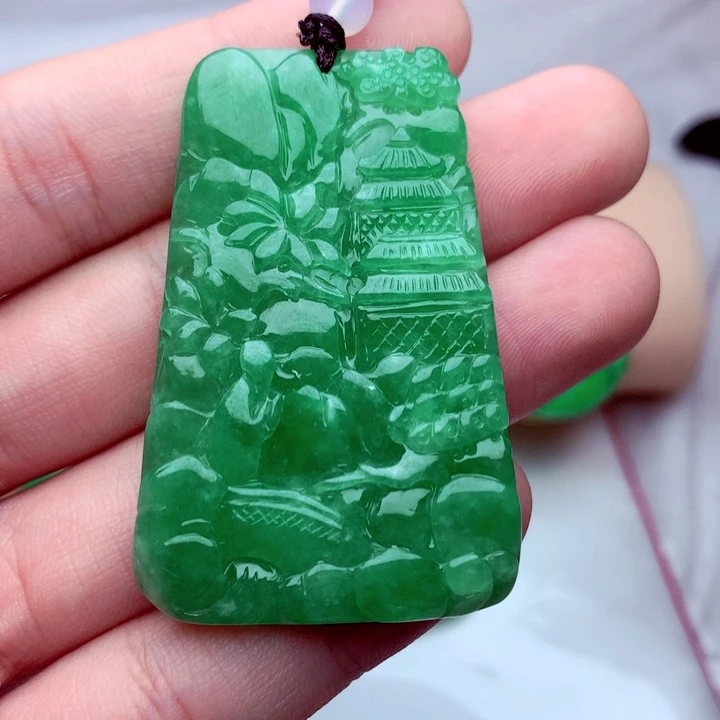 翡翠未镶嵌吊坠(不含链)