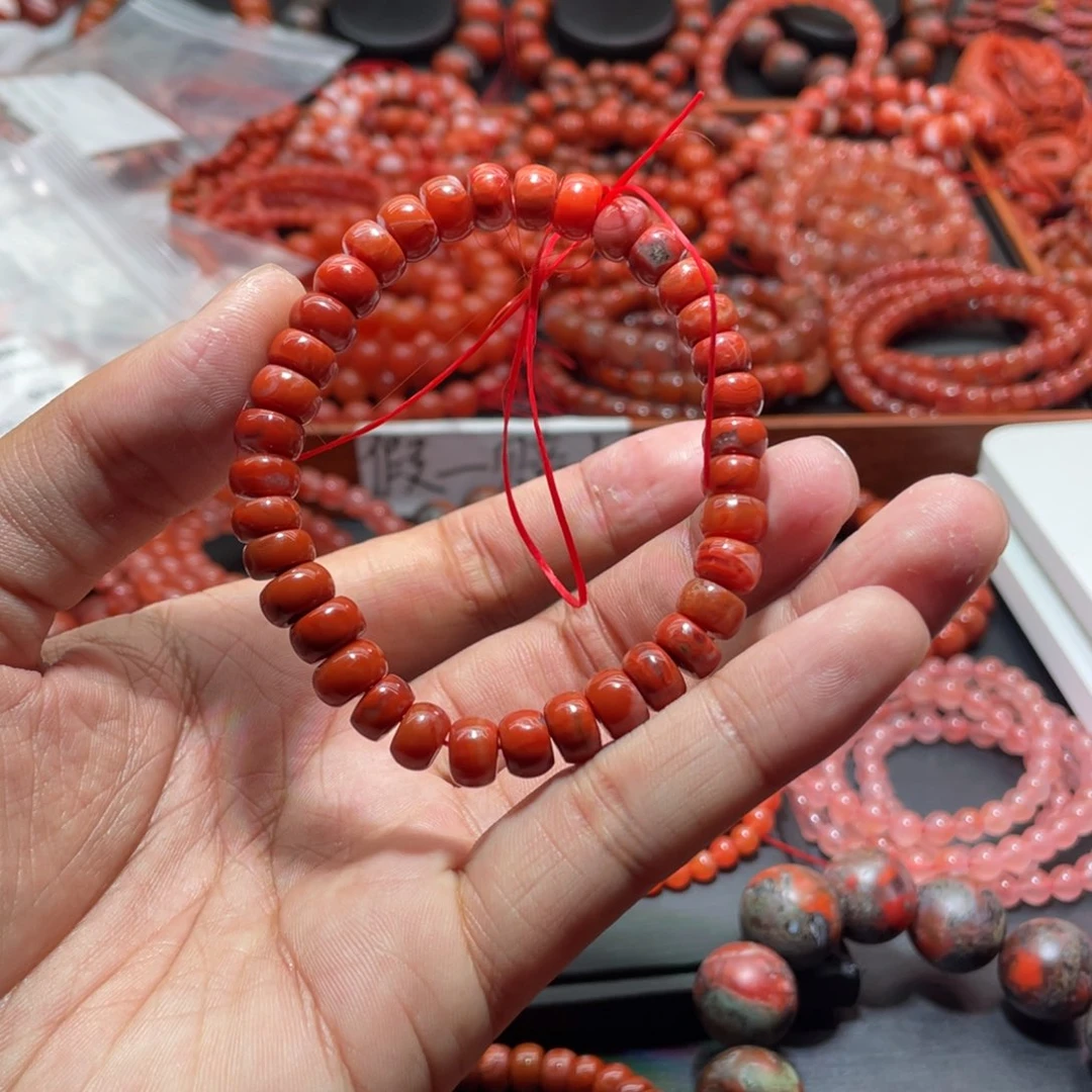 南红玛瑙手链未镶嵌