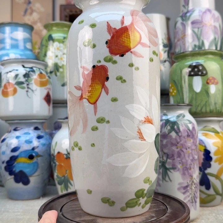 景德镇陶瓷花手绘釉下彩