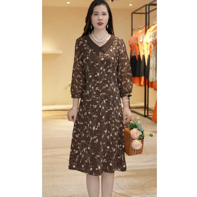 M1328女装连衣裙气质时尚夏季休闲百搭中长款裙子