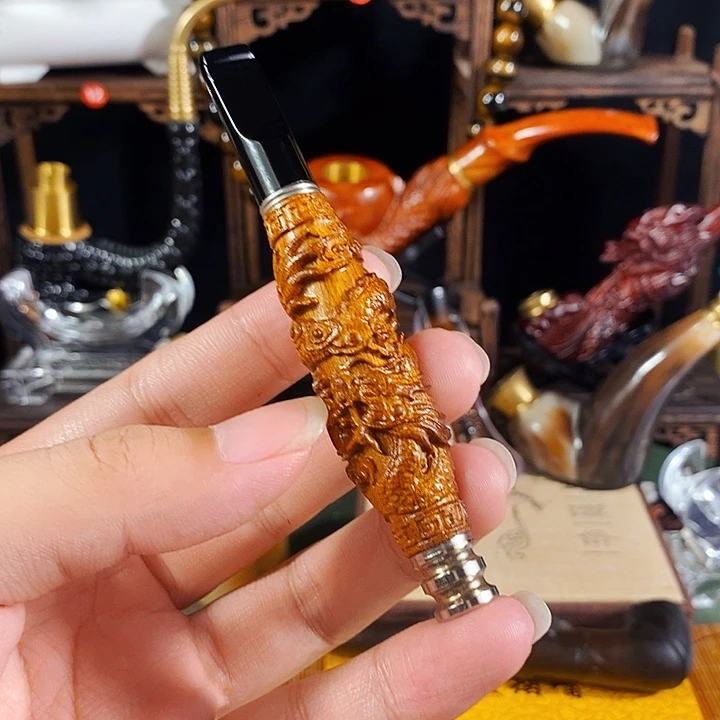 高端定制金丝楠烟嘴