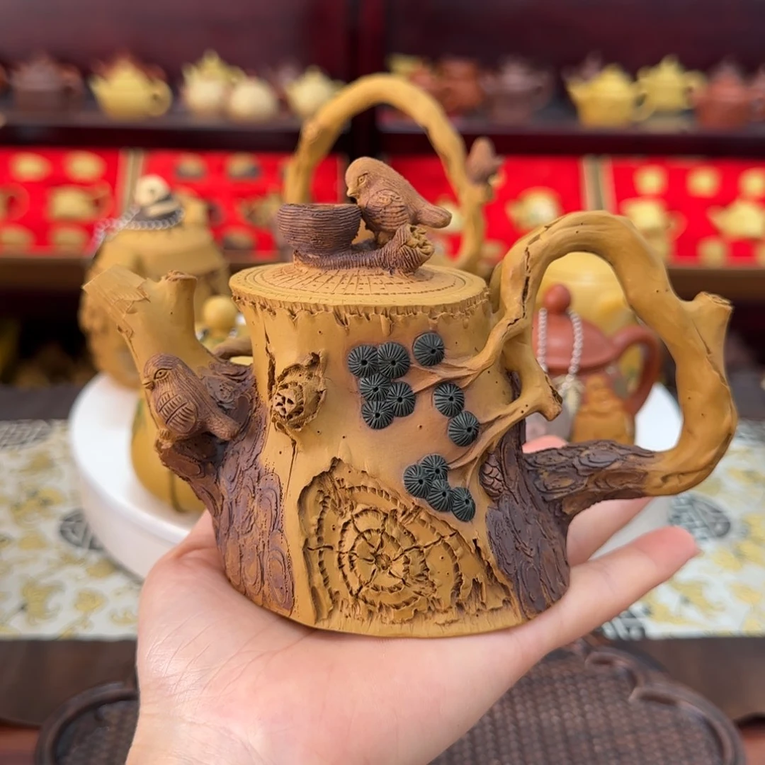 茶壶段泥枯木松鼠