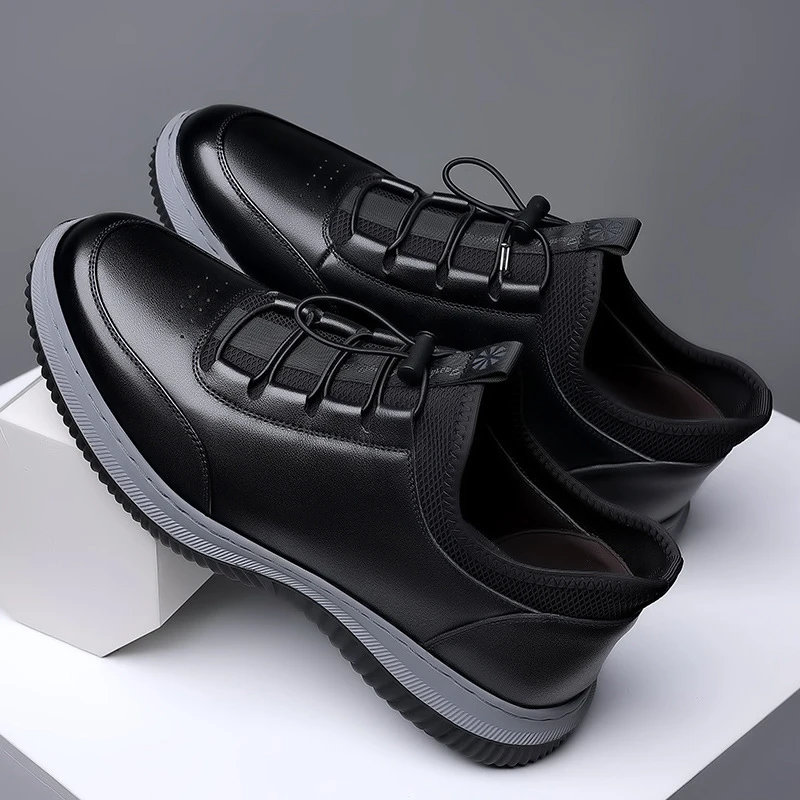 男士柔软舒适防滑透气轻便软底运动休闲鞋潮流百搭一脚蹬皮鞋