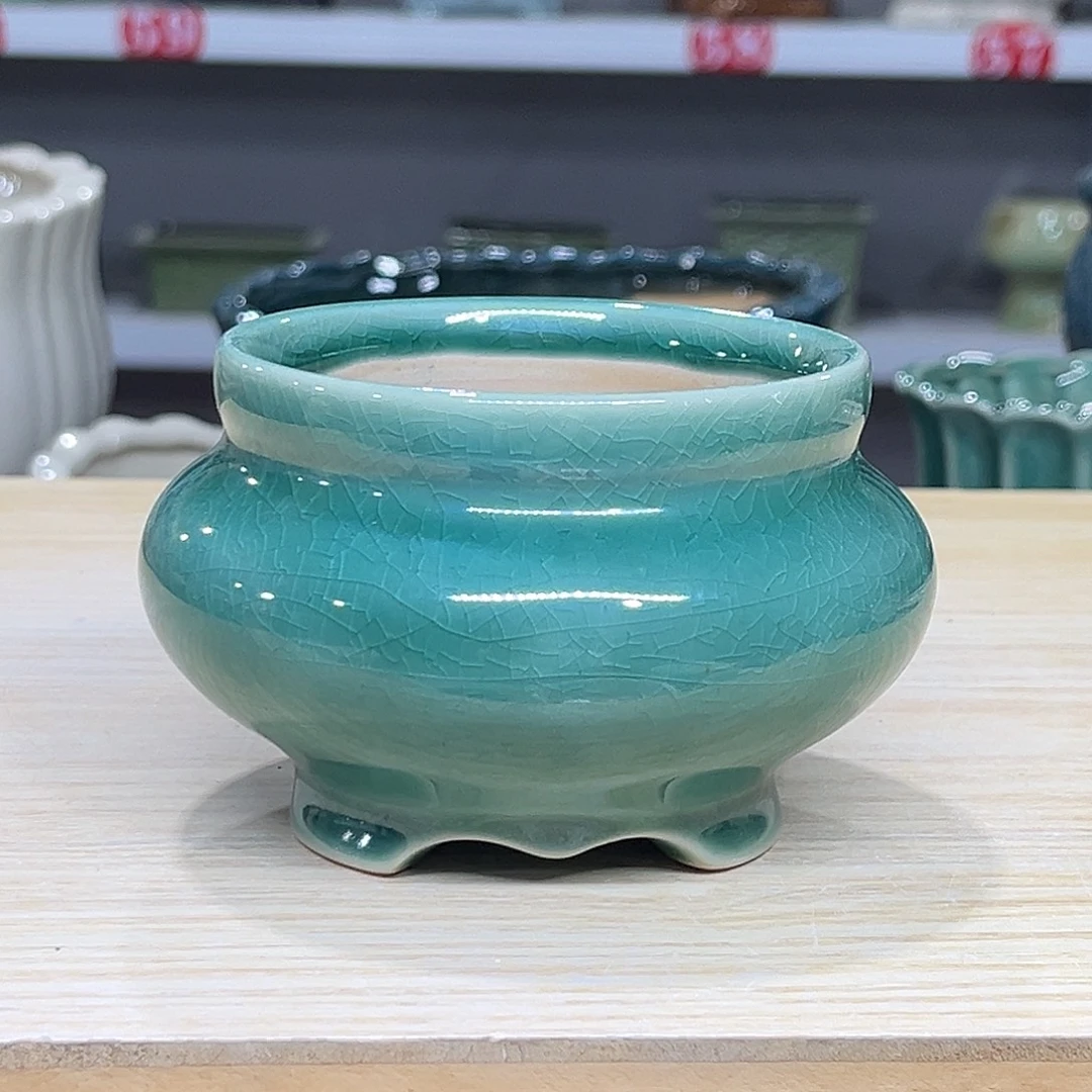 陶瓷绿植多肉微瑕花盆口径8*7