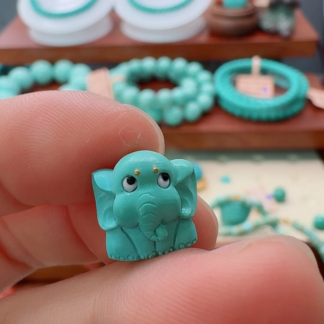 绿松石未镶嵌珠宝半成品