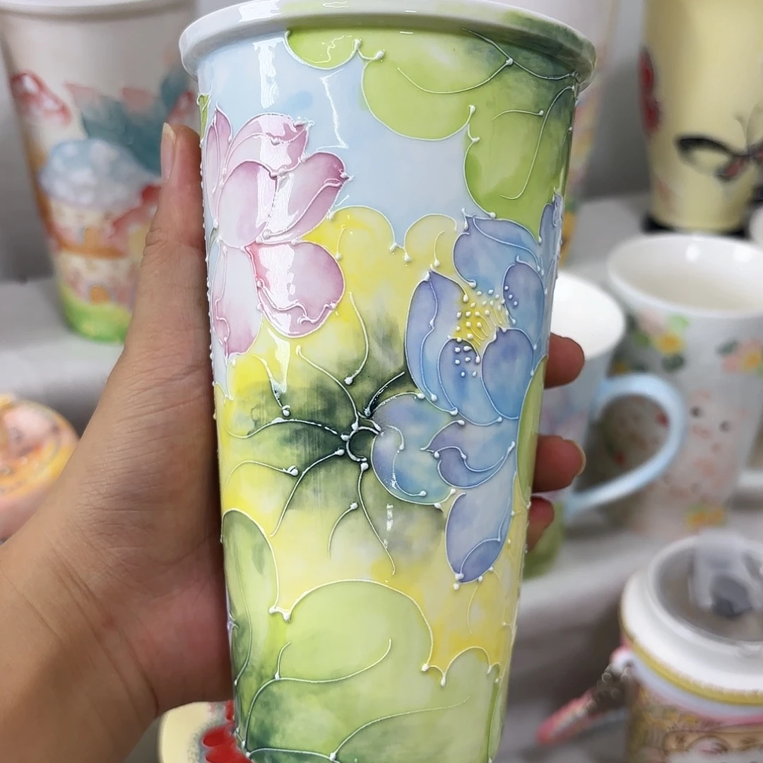 手绘高温釉下彩陶瓷