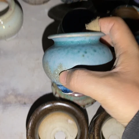 青***子罐00296 微瑕38包邮景德镇陶瓷