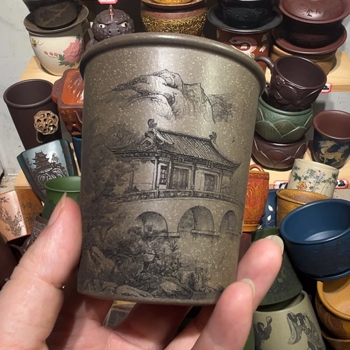 茶杯紫砂宜兴紫砂主人杯