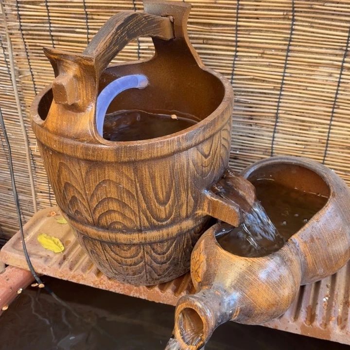 粗陶口径25/35，17/32/14➕15W水泵➕水管➕过滤棉