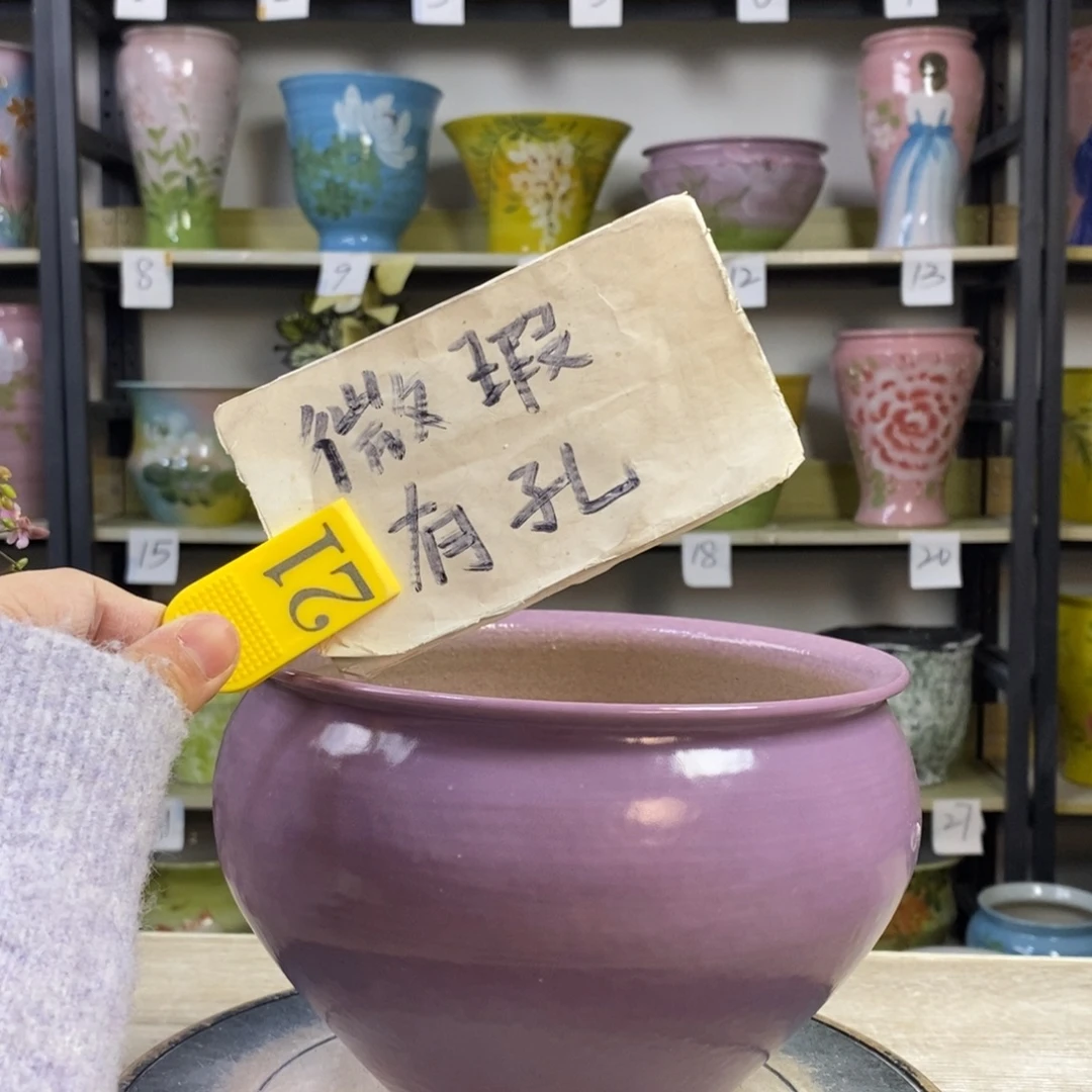景德镇手工手绘陶瓷花盆
