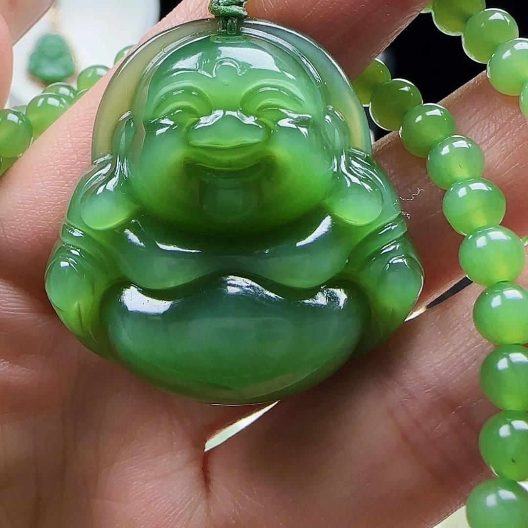 和田玉未镶嵌颈饰35