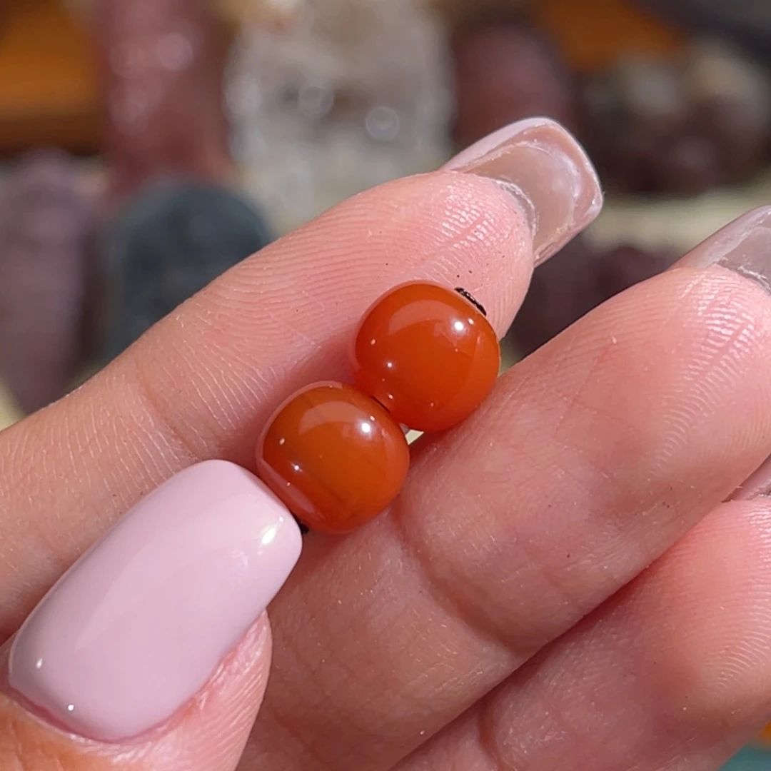 南红玛瑙老型珠8m m未镶嵌不换退