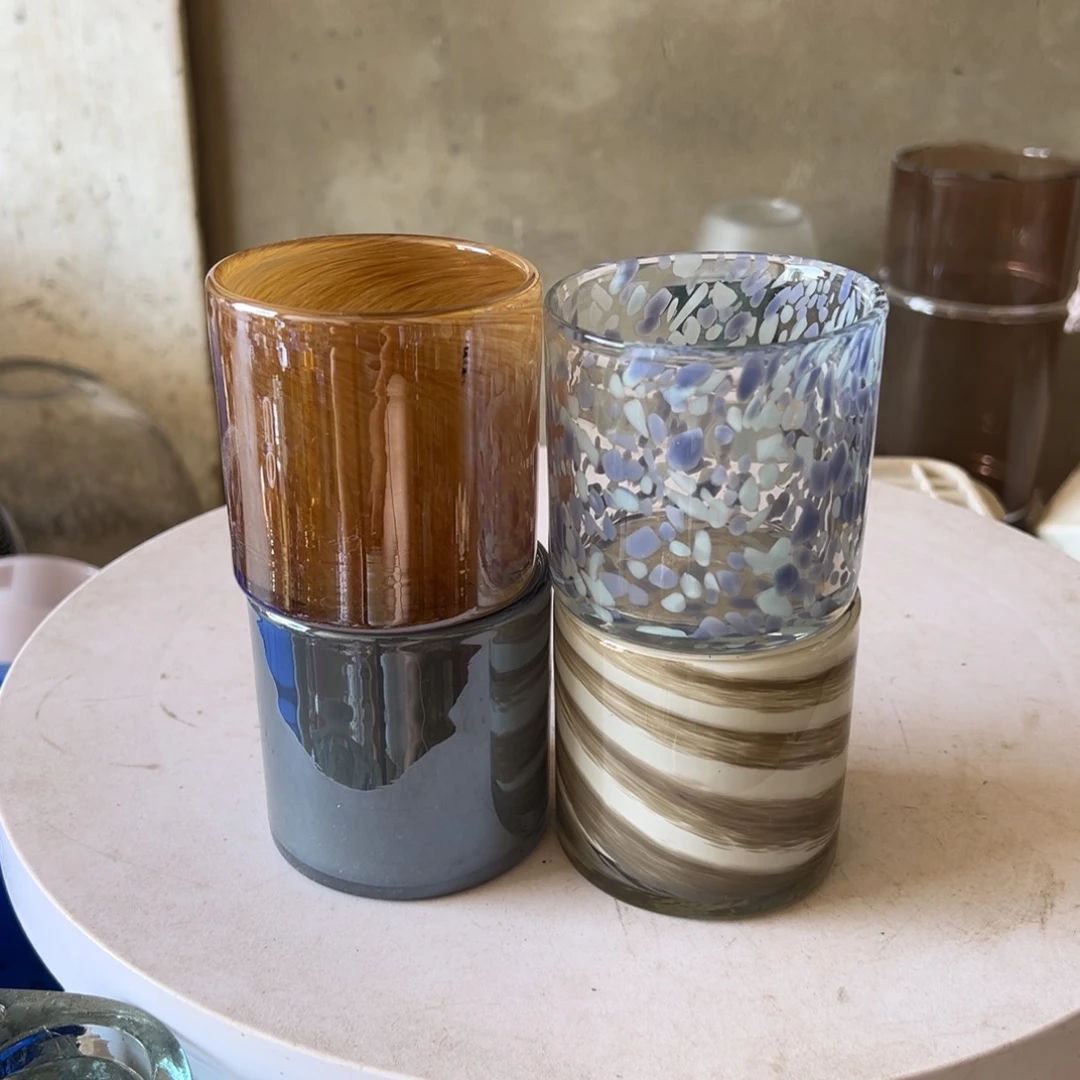 弘扬琉璃花器微瑕4个