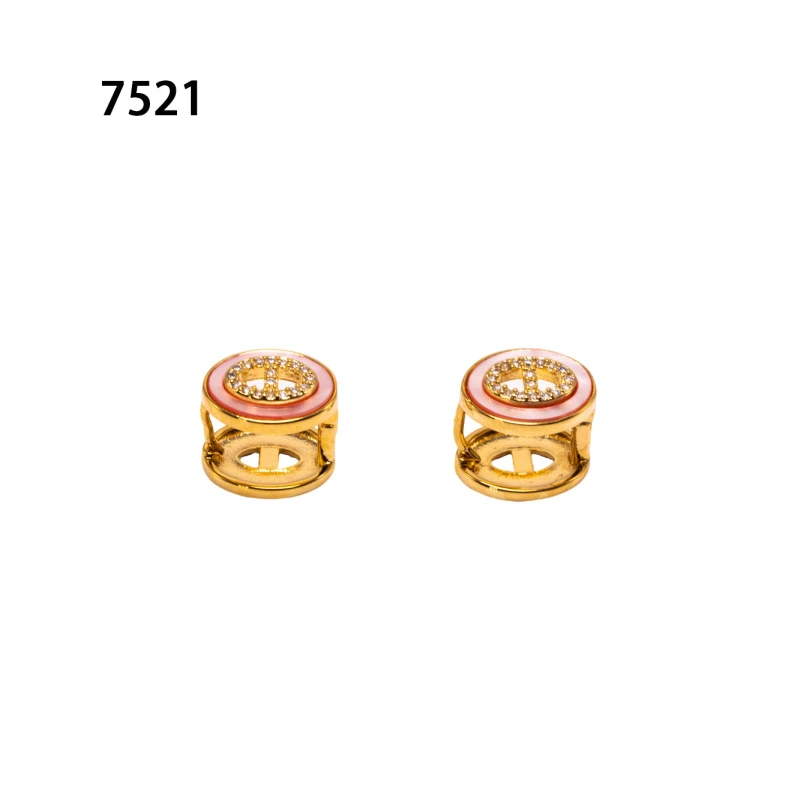 钛钢锆石耳饰 7521-高版精选设计感精致原版饰品