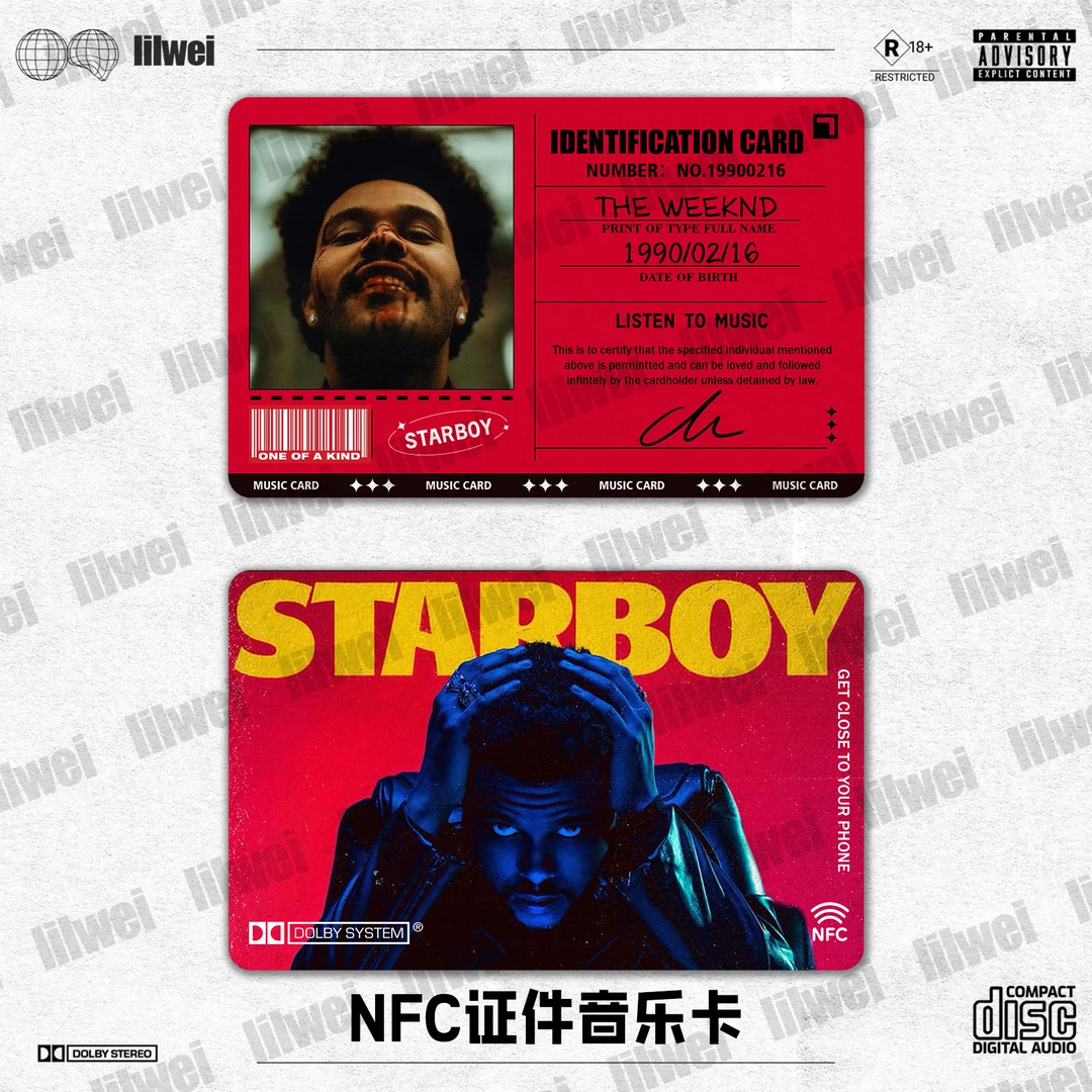 歌手身份卡片NFC可触碰播放音乐说唱摇滚流行民谣hiphop物料