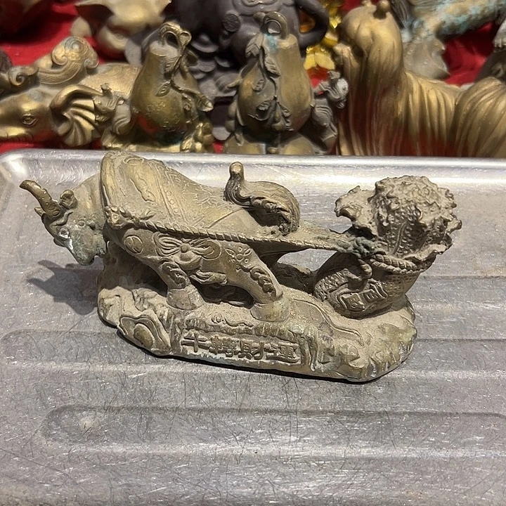 黄铜摆件，文房工艺品摆件