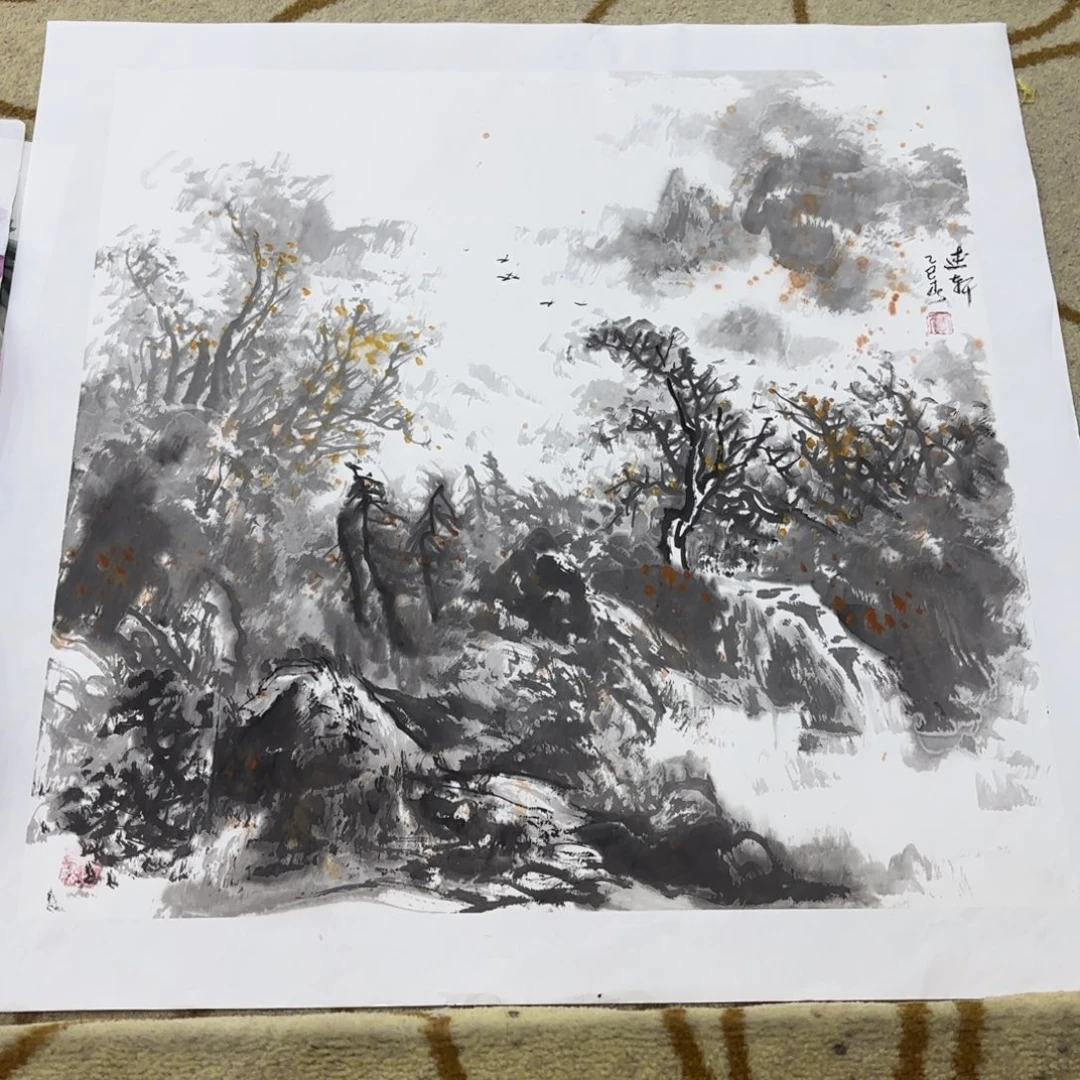 国画国画贾述轩老师作品刘