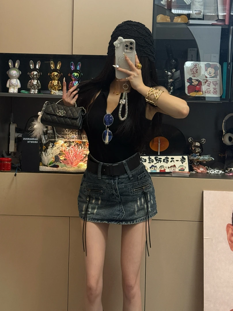 July ·Seven 3/26 《妖精百搭》超爱牛仔辣妹短牛仔半身裙
