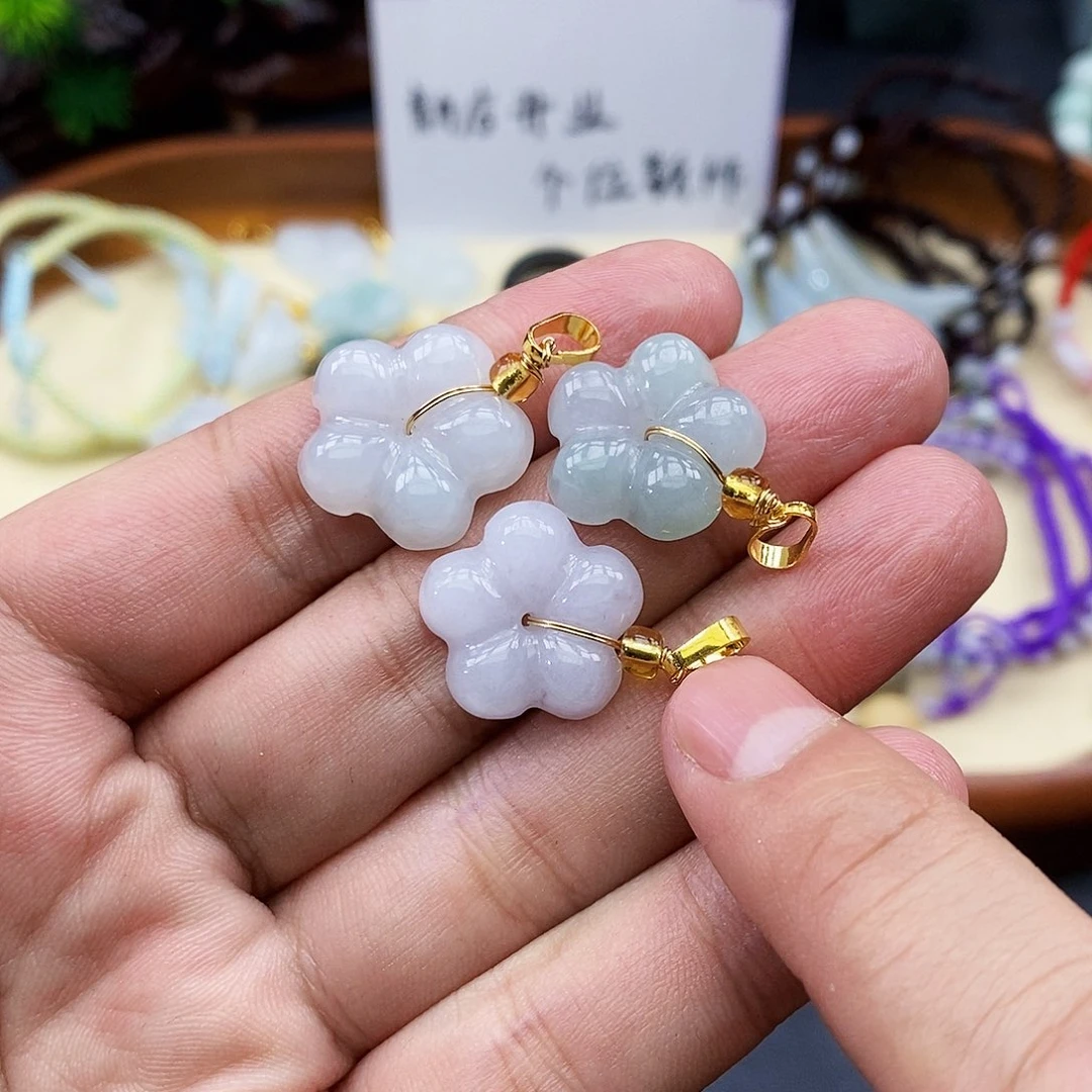 颈饰未镶嵌翡翠吊坠随机发