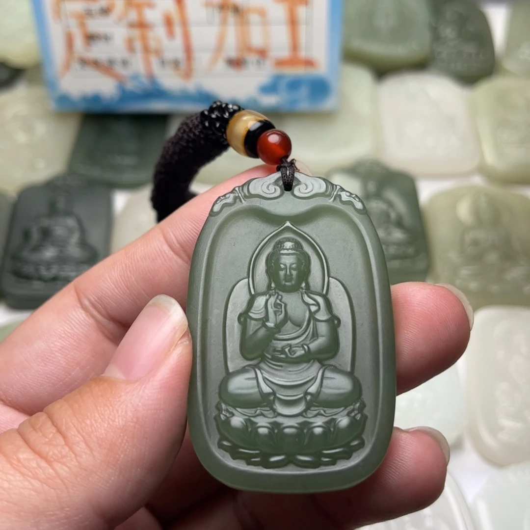 *****定制和田玉天然正品精抛光